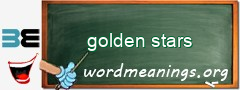 WordMeaning blackboard for golden stars